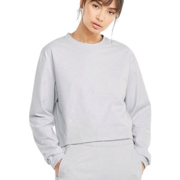 Puma Train Cloudspun Crew Neck Sweater Nimbus Cloud Heather Grey Size XS - Picture 3 of 15